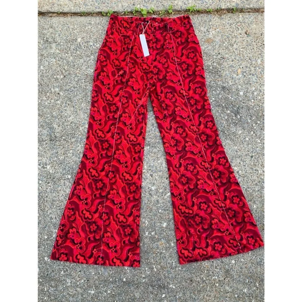 NWT For Love and Lemons Penny Velvet Pants